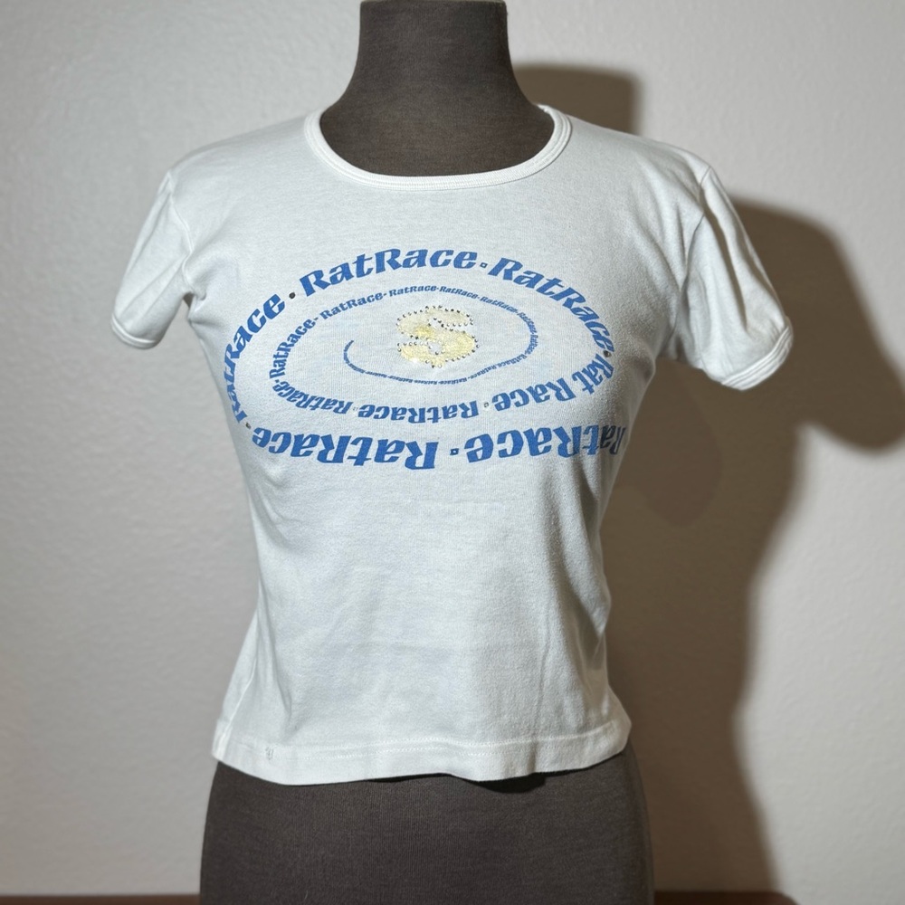 Y2K American Apparel Classic Girl baby-T “Rat Race”